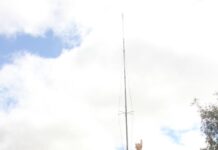 Hay shed flies as powers out