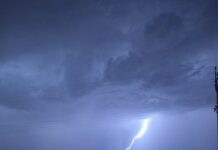 Dry lightening hits the region